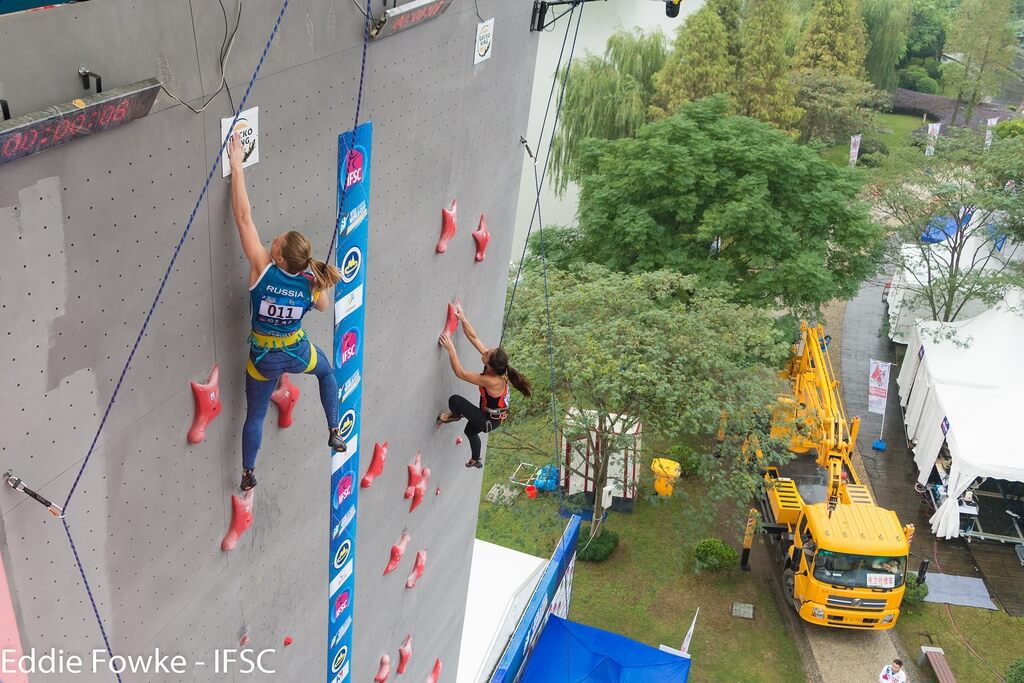 1B Slight succeded in the IFSC Climbing WorldCup in Xiamen (CHN) 2016